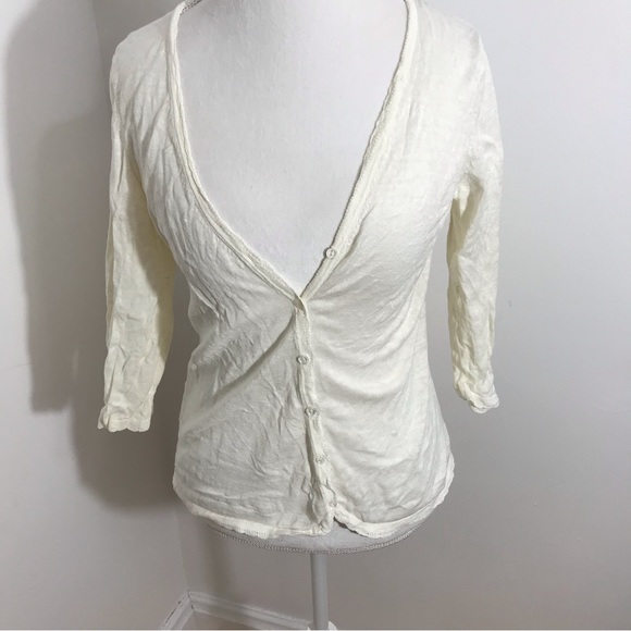 Tommy Bahama Linen White Cardigan - Picture 4 of 14